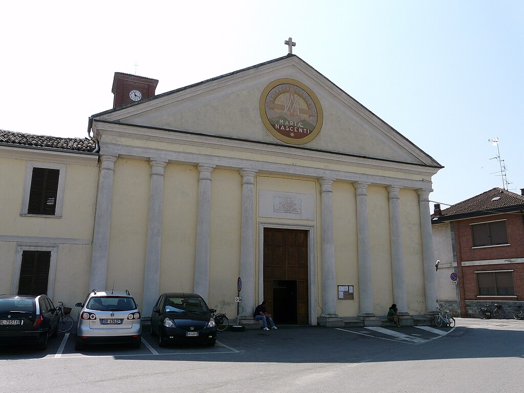 VALMACCA (AL). Chiesa parrocchiale della Natività di Maria Vergine con